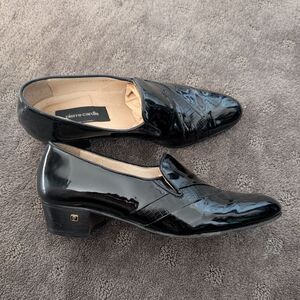 Pierre Cardin Black Patent Leather Men’s Shoes Size 7.5